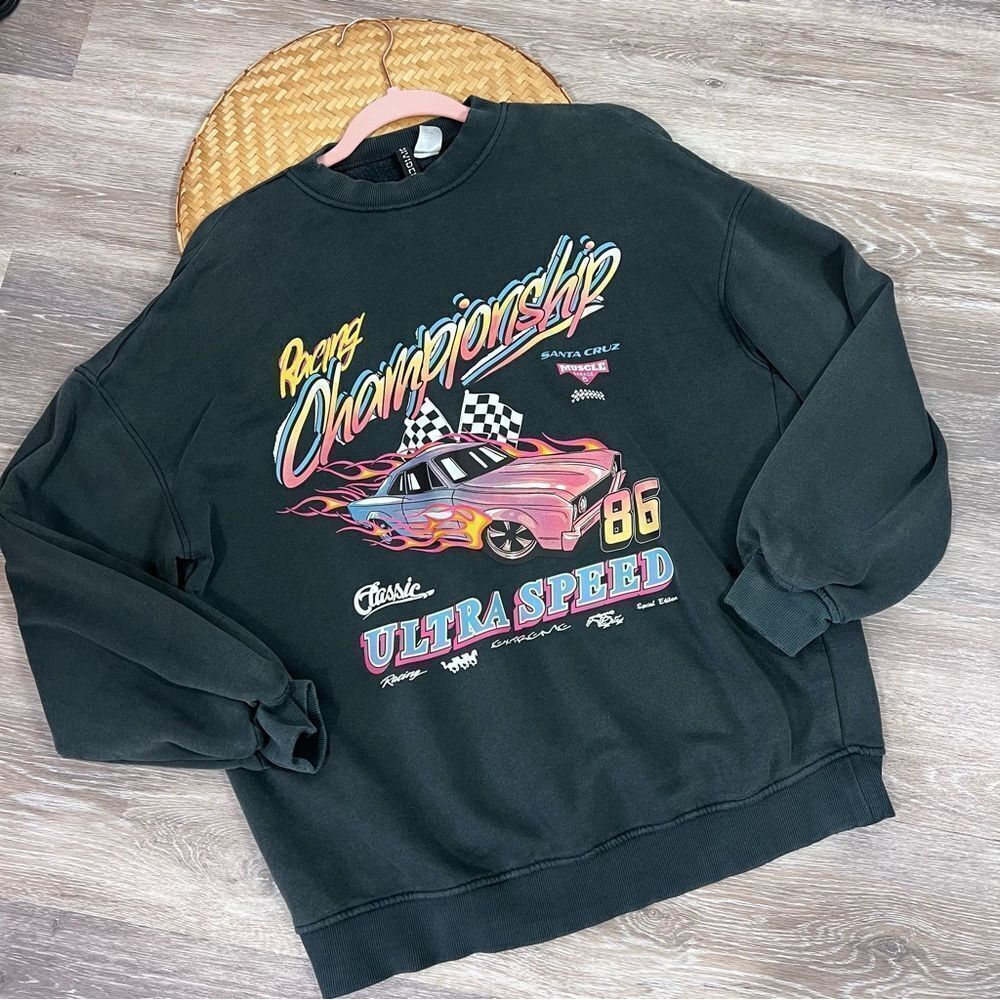H&M vintage nascar graphic sweatshirt‎